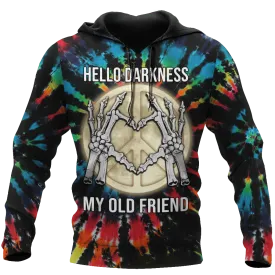 3D Hoodie For Hippie, Hellow Darkness My Old Friend Hippie Clothing