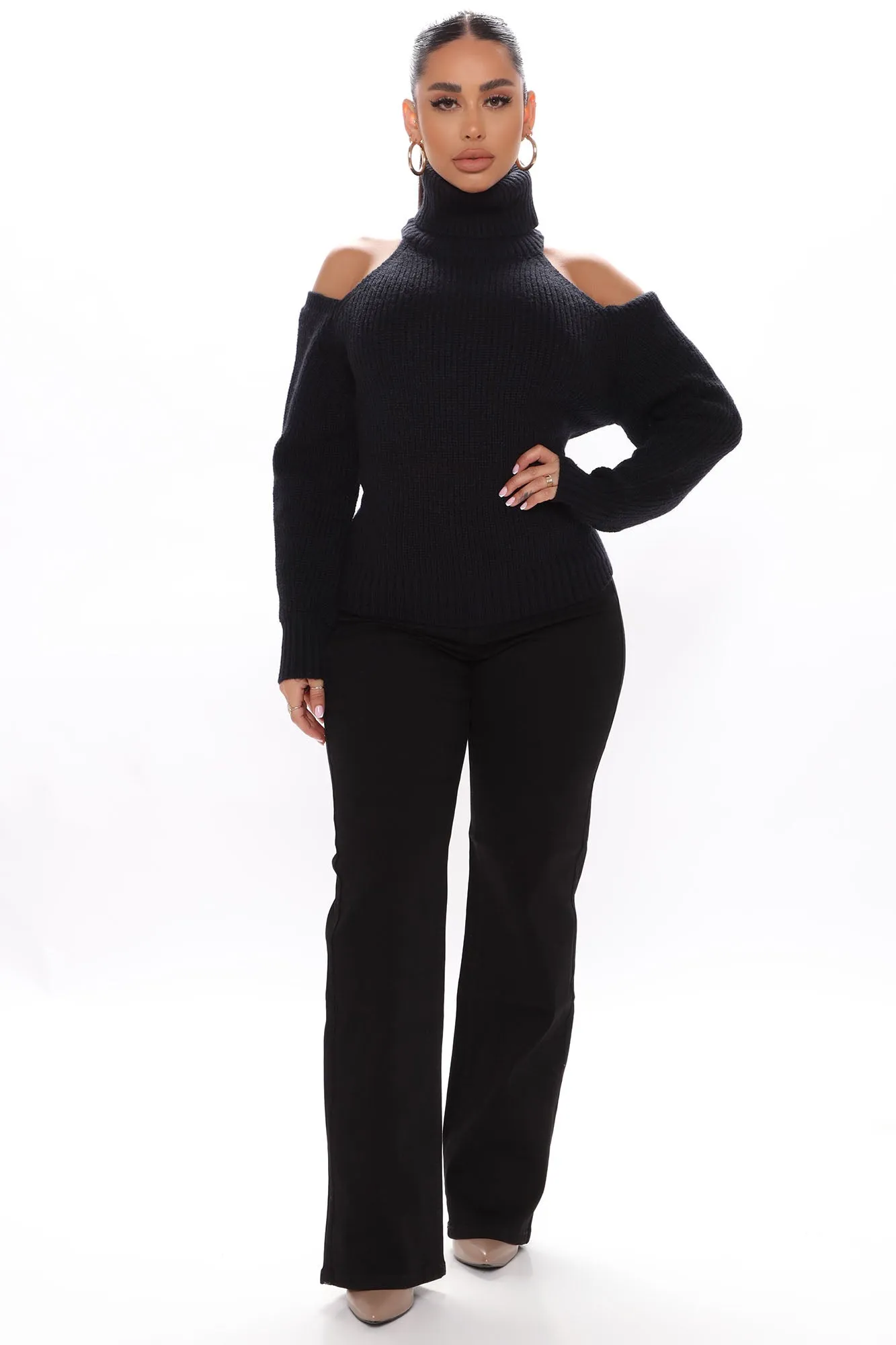 Alana Turtleneck Sweater - Black