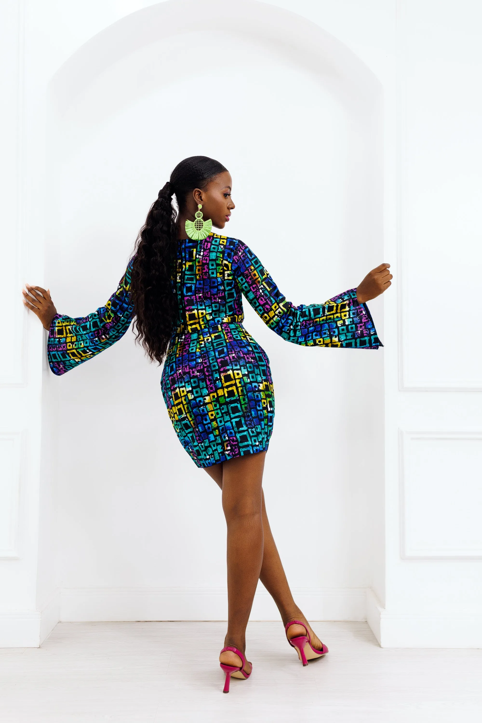 AYAH AFRICAN PRINT SKIRT