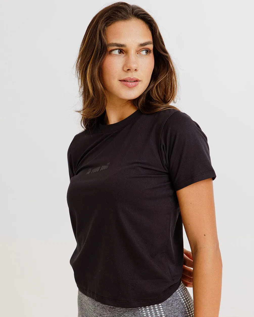 Black Basic Sports T-shirt