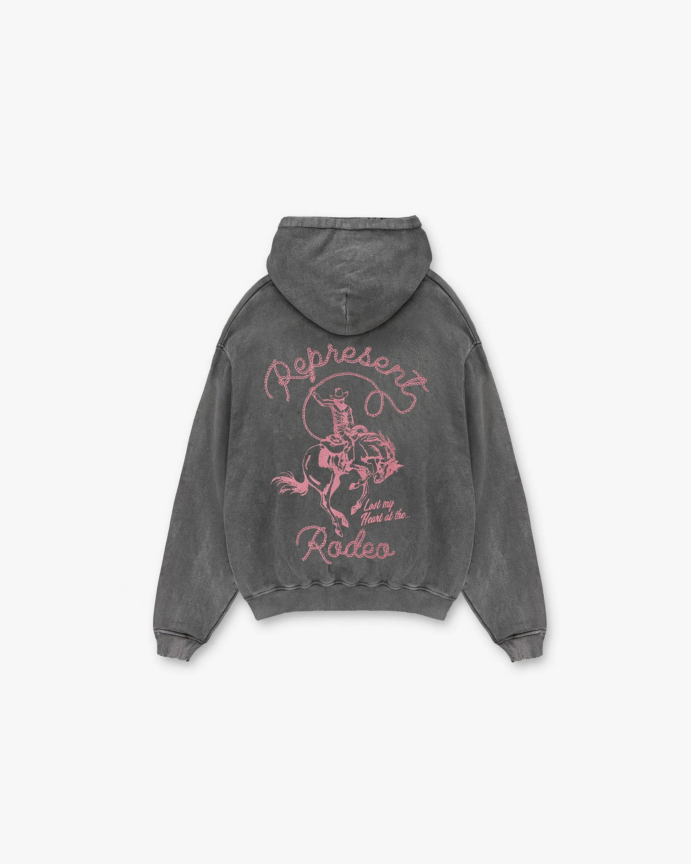 Chain Stitch Rodeo Hoodie - Vintage Grey