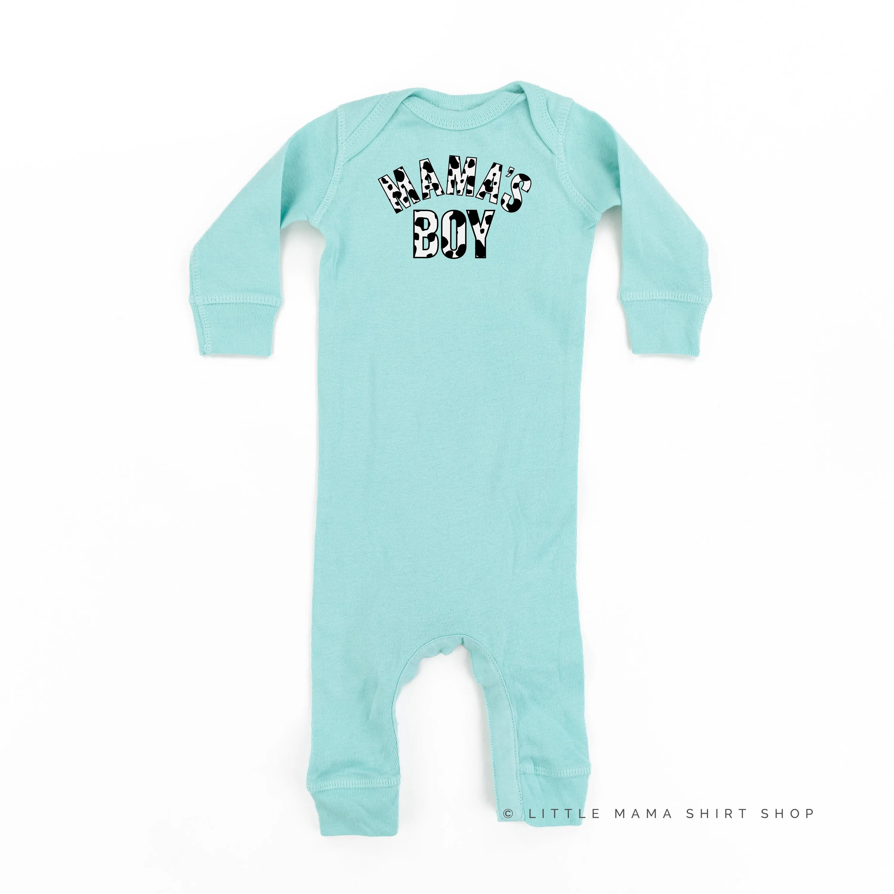 Cow Print - MAMA'S BOY - One Piece Baby Sleeper