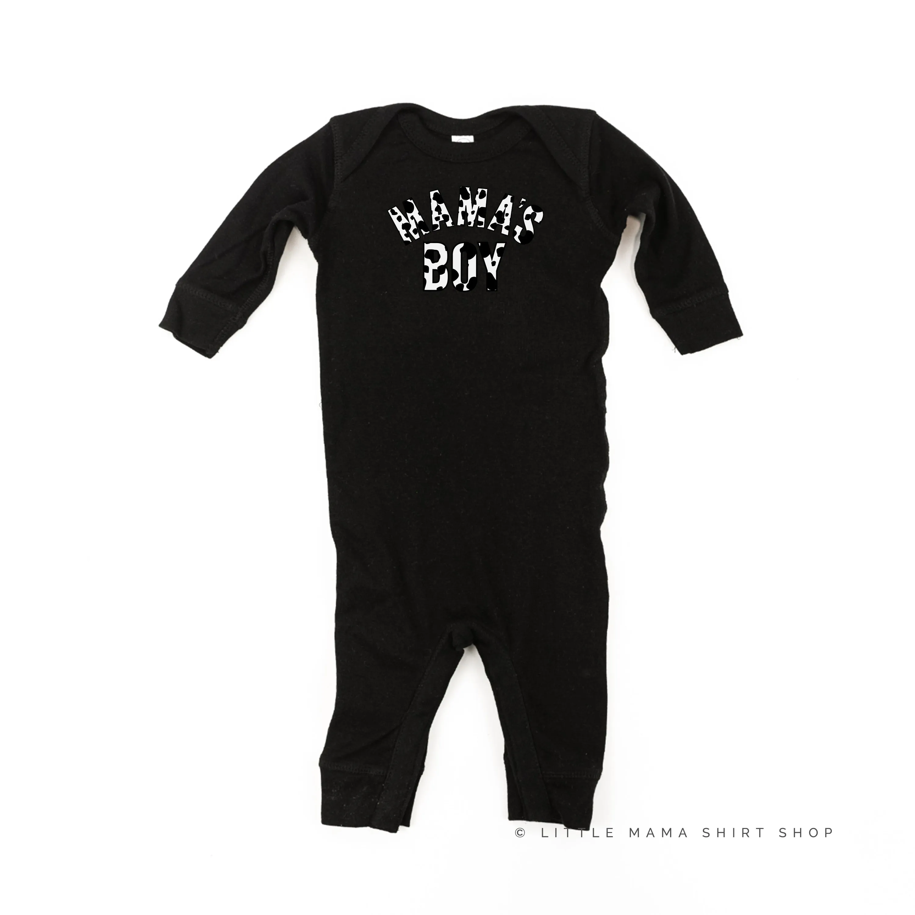 Cow Print - MAMA'S BOY - One Piece Baby Sleeper