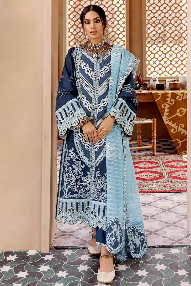 Dilara by Qalamkar Luxury Lawn Collection '21 – HL-06 Farida