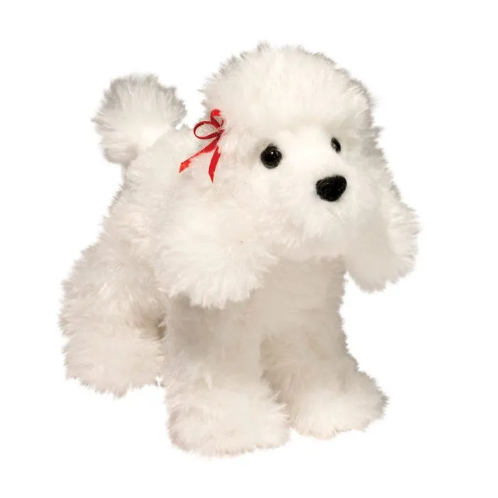 Douglas Gina White Poodle 8"