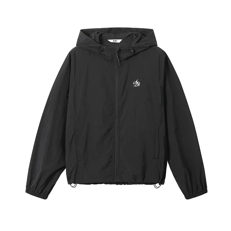 Essential Hooded Windbreaker - Lightweight Full-Zip Jacket