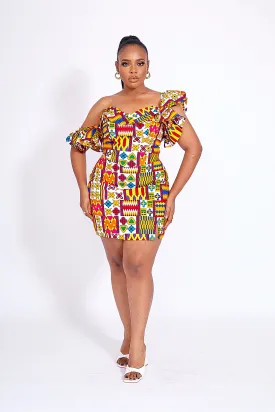 FATIMA AFRICAN PRINT SKIRT