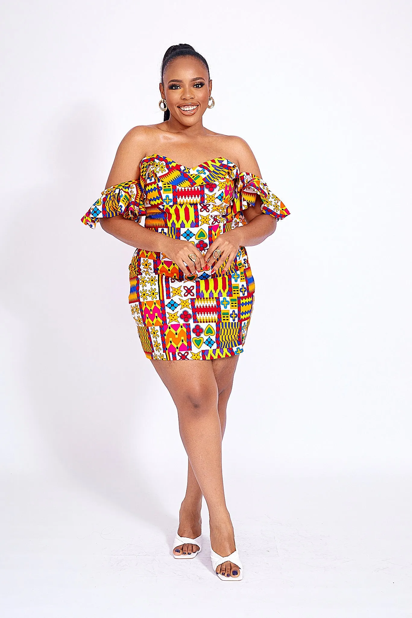 FATIMA AFRICAN PRINT SKIRT