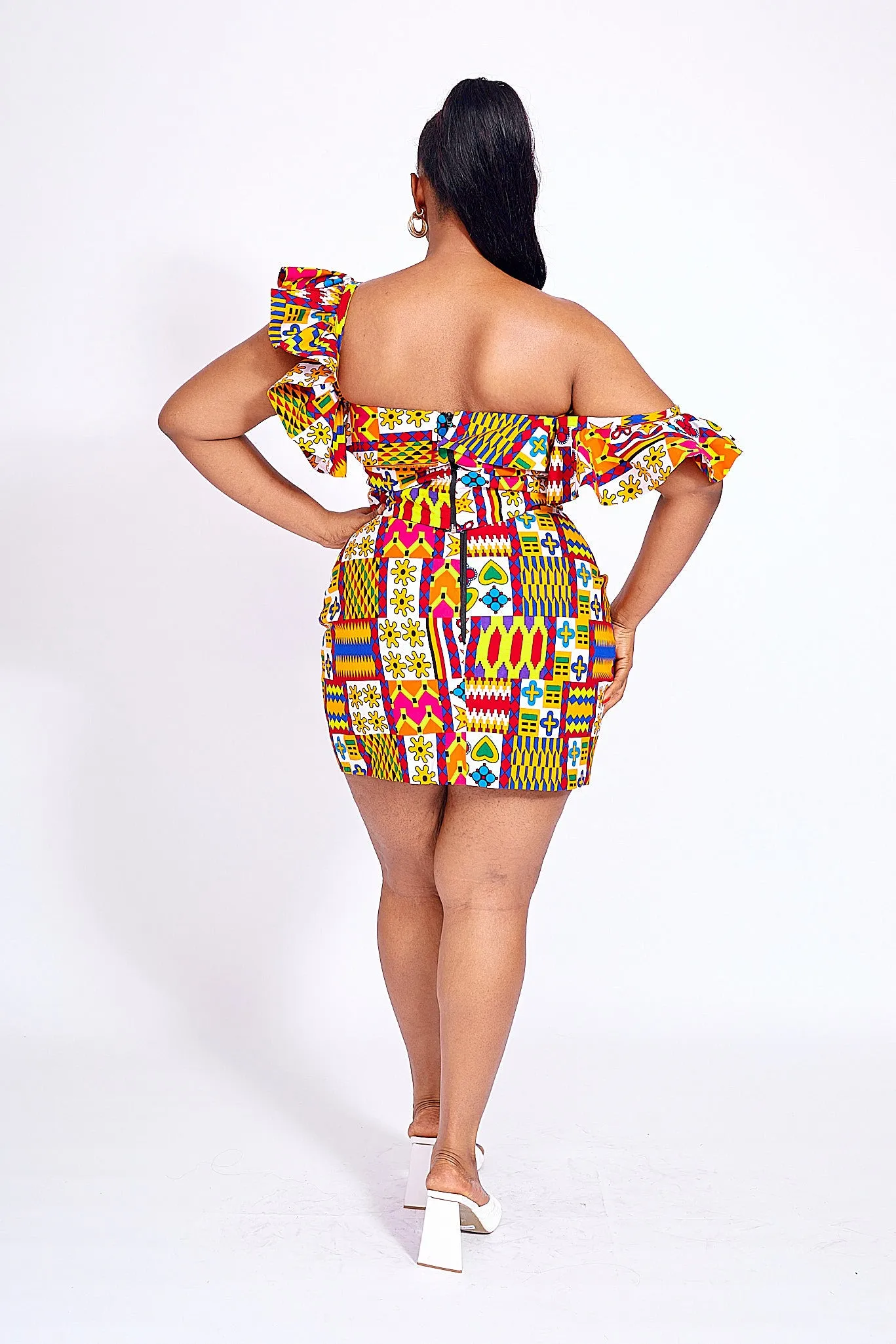 FATIMA AFRICAN PRINT SKIRT