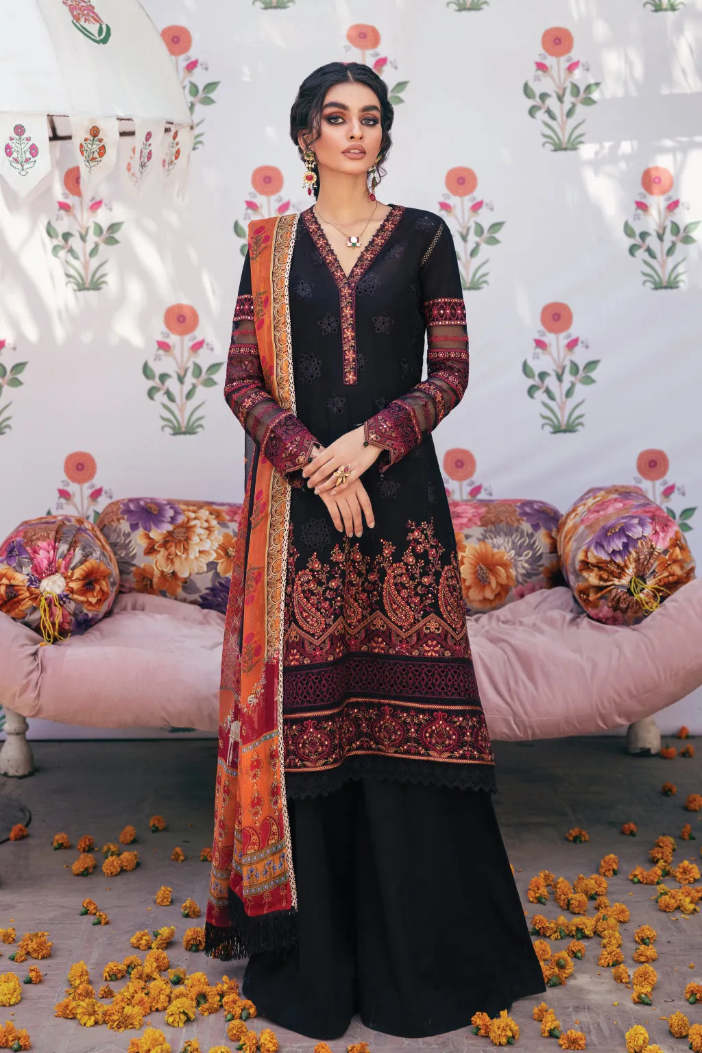 IZNiK Mizaj Festive Eid Lawn Collection 2022  – ML-02 Naaneen