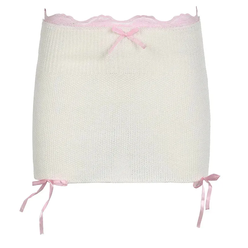 Knit Bandage Mini Skirt by I AM HOTTY