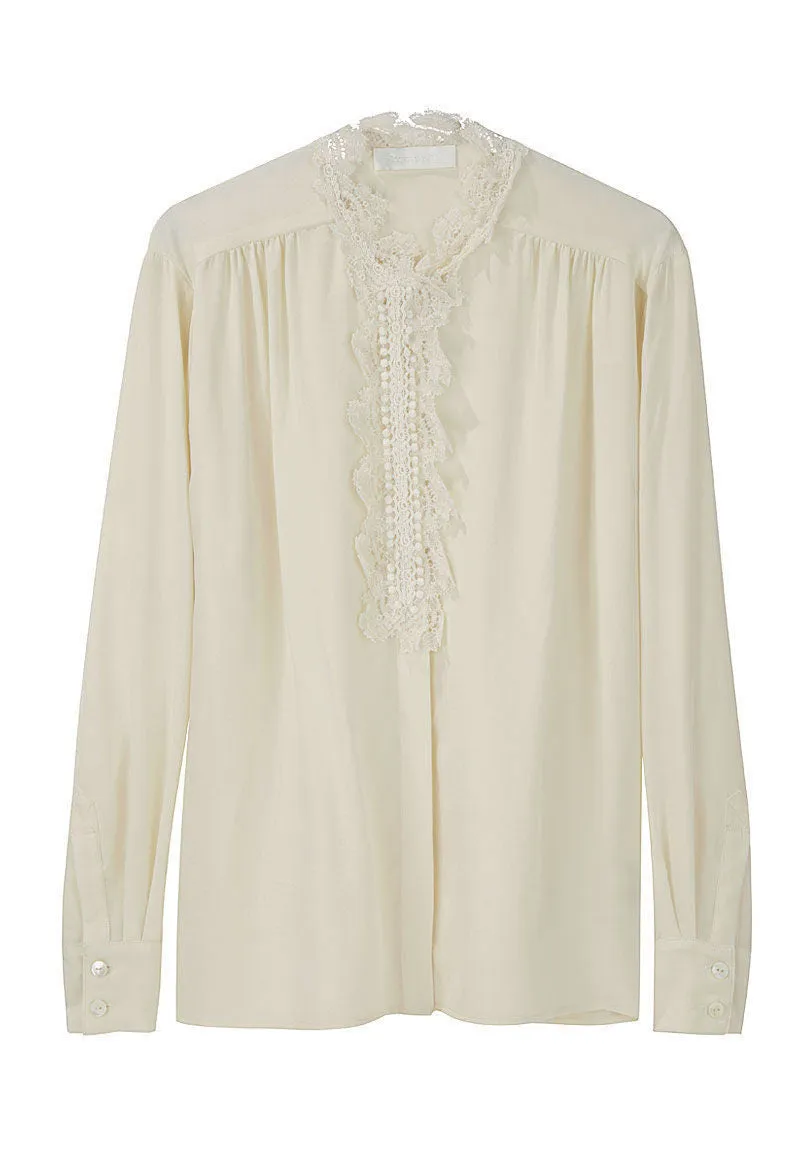 Lace Collar Shirt