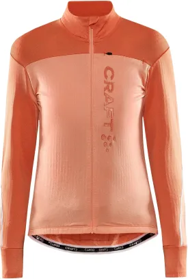 Long-sleeved cycling jersey Core Bike SubZ - women's Craft, orange