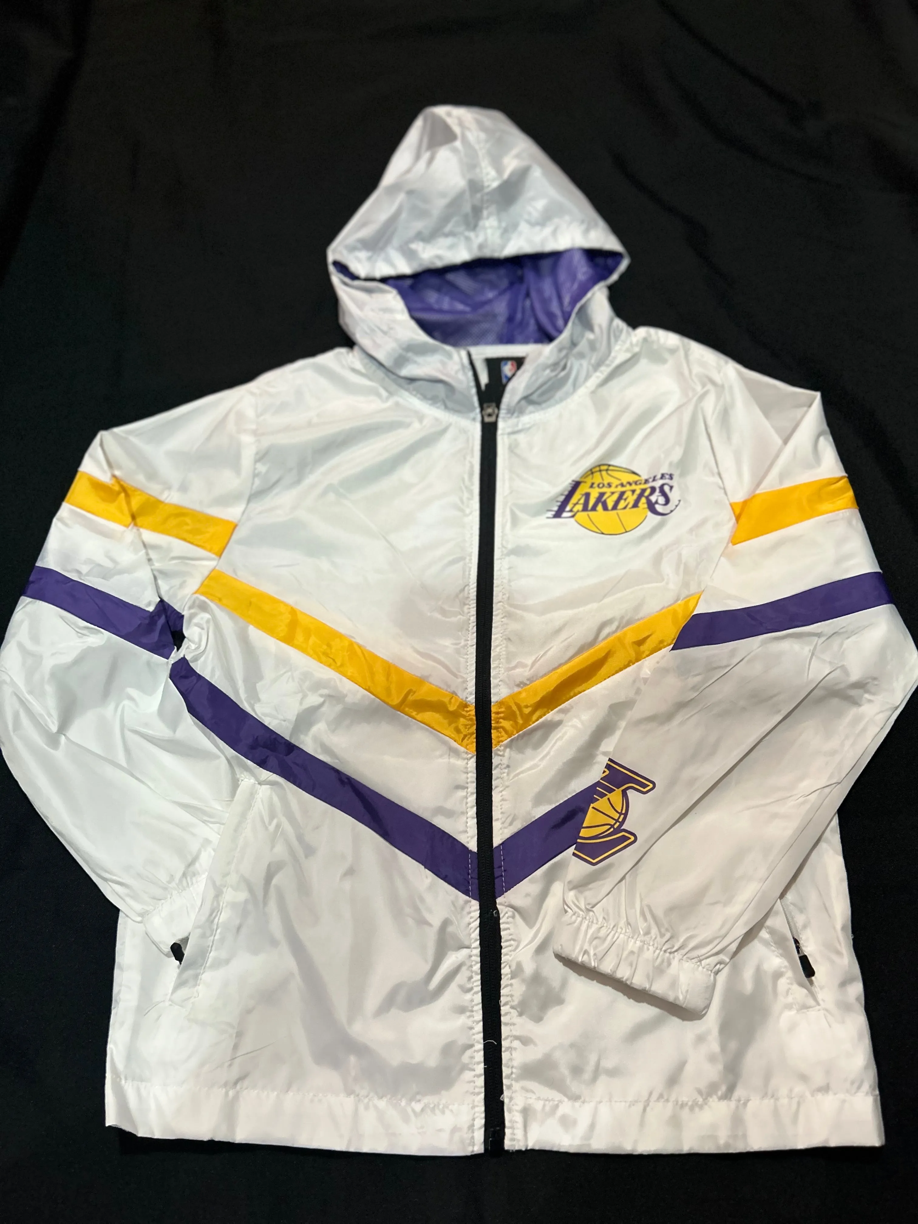 Los Angeles Lakers NBA Youth Windbreaker Jacket White