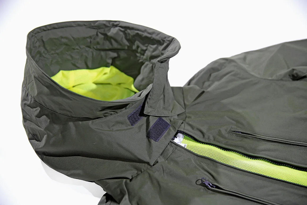 <A 001a45b> Fungolia Parka Jacket (Military Green/Yellow)