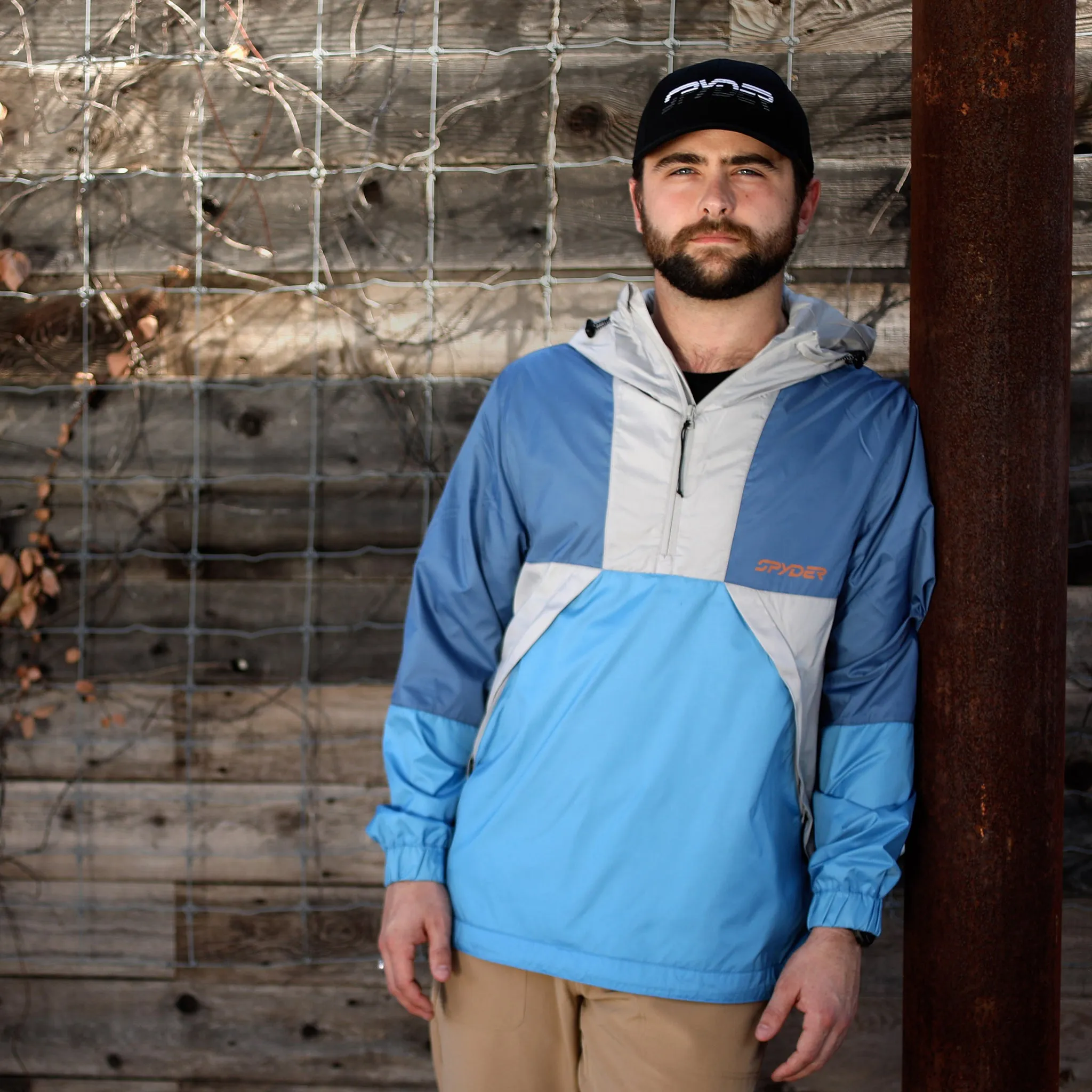 Mens Belford Windbreaker - Chambray