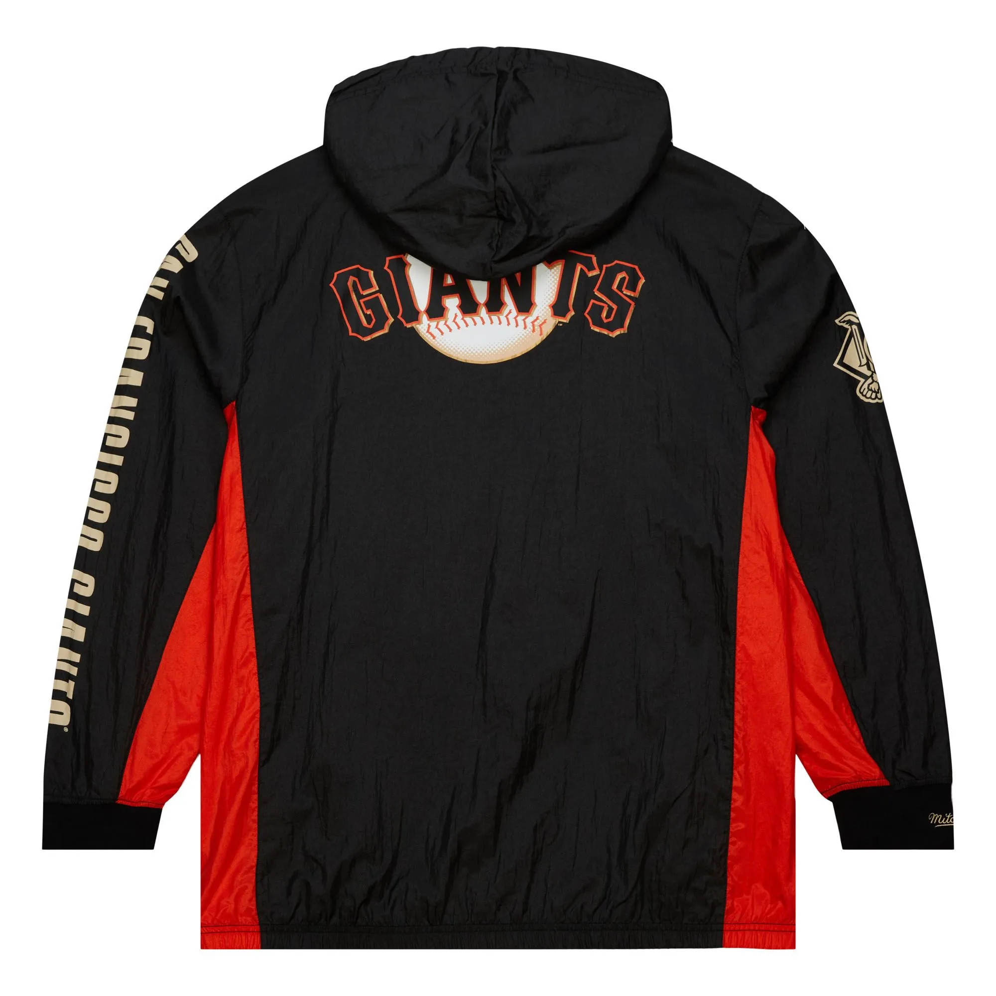 Mitchell & Ness Men's San Francisco Giants Team OG 2.0 Anorak Windbreaker Vintage Logo Jacket