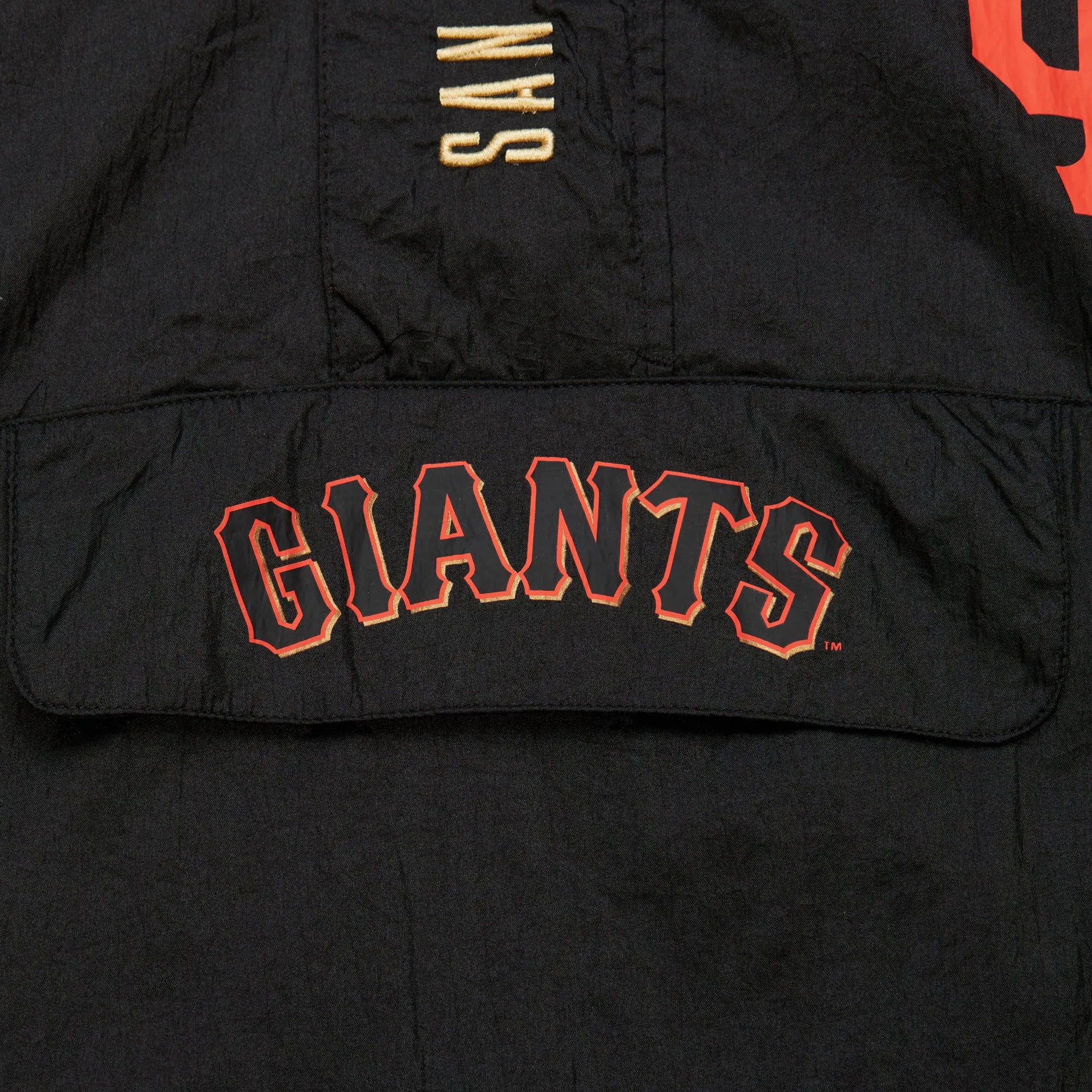 Mitchell & Ness Men's San Francisco Giants Team OG 2.0 Anorak Windbreaker Vintage Logo Jacket