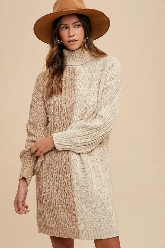 Molly Turtleneck Sweater Dress