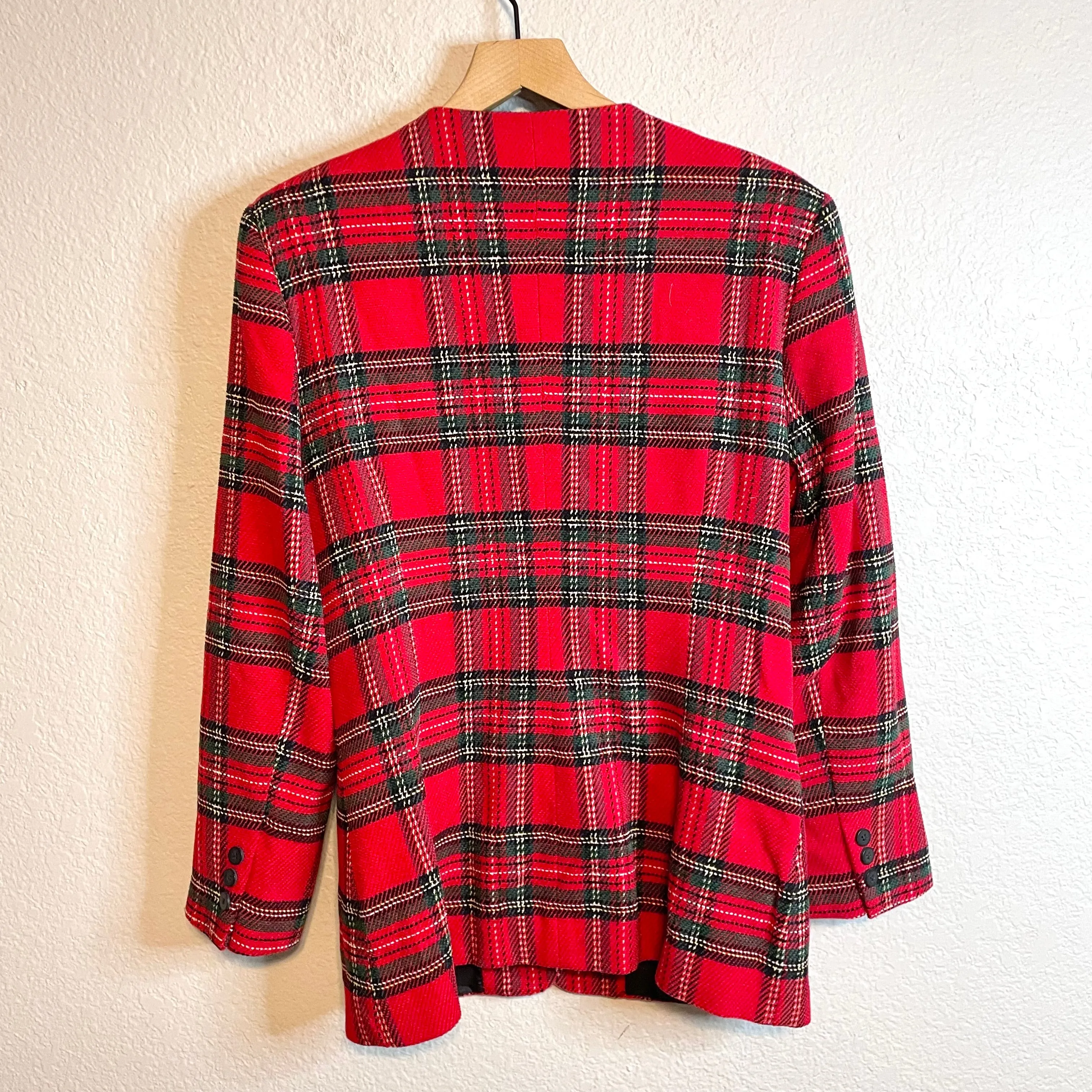 Plaid Holiday Blazer Jacket