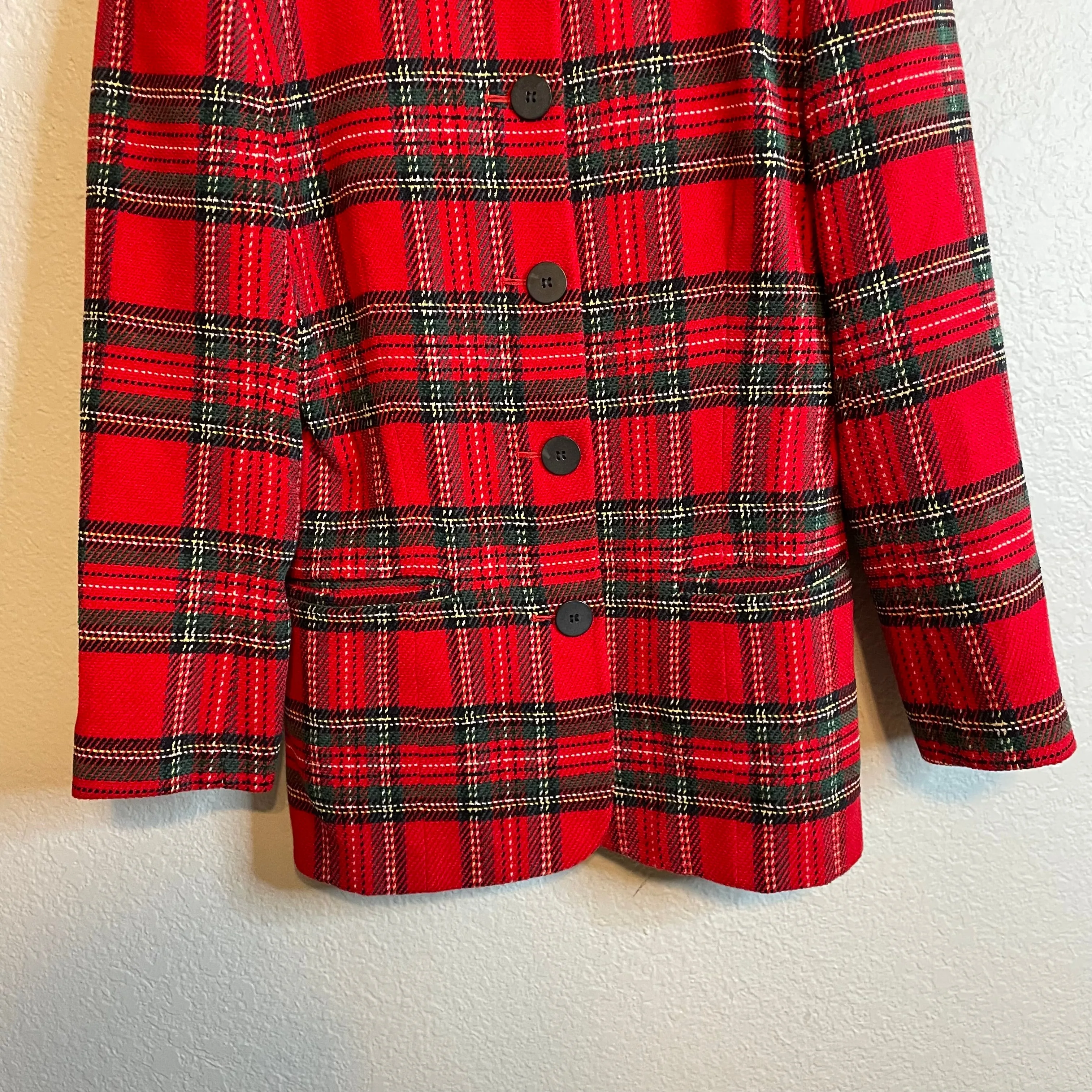 Plaid Holiday Blazer Jacket