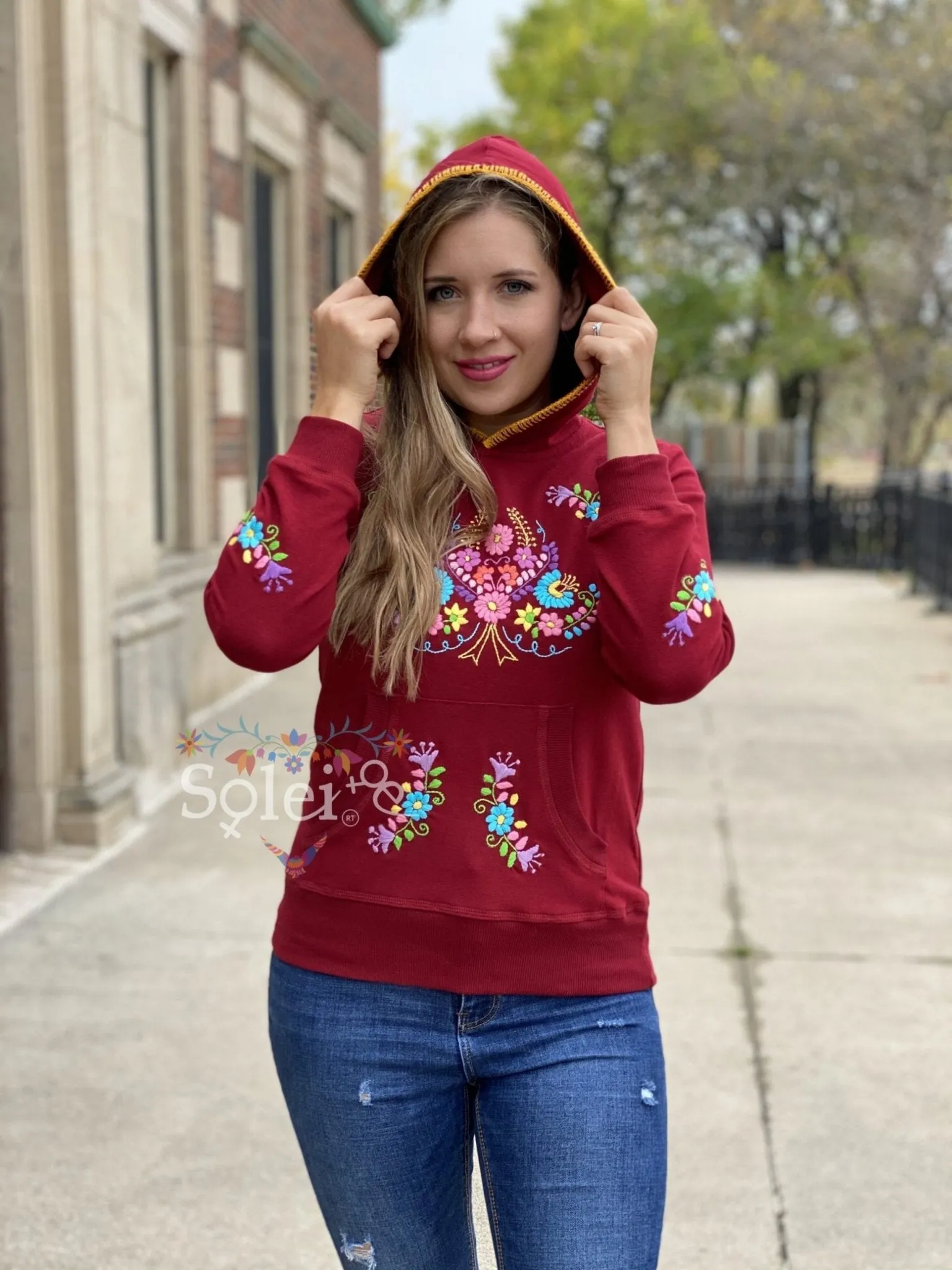 Puebla Floral Hoodie