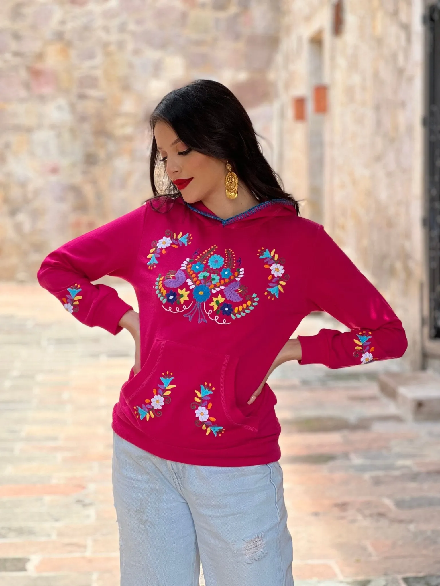 Puebla Floral Hoodie