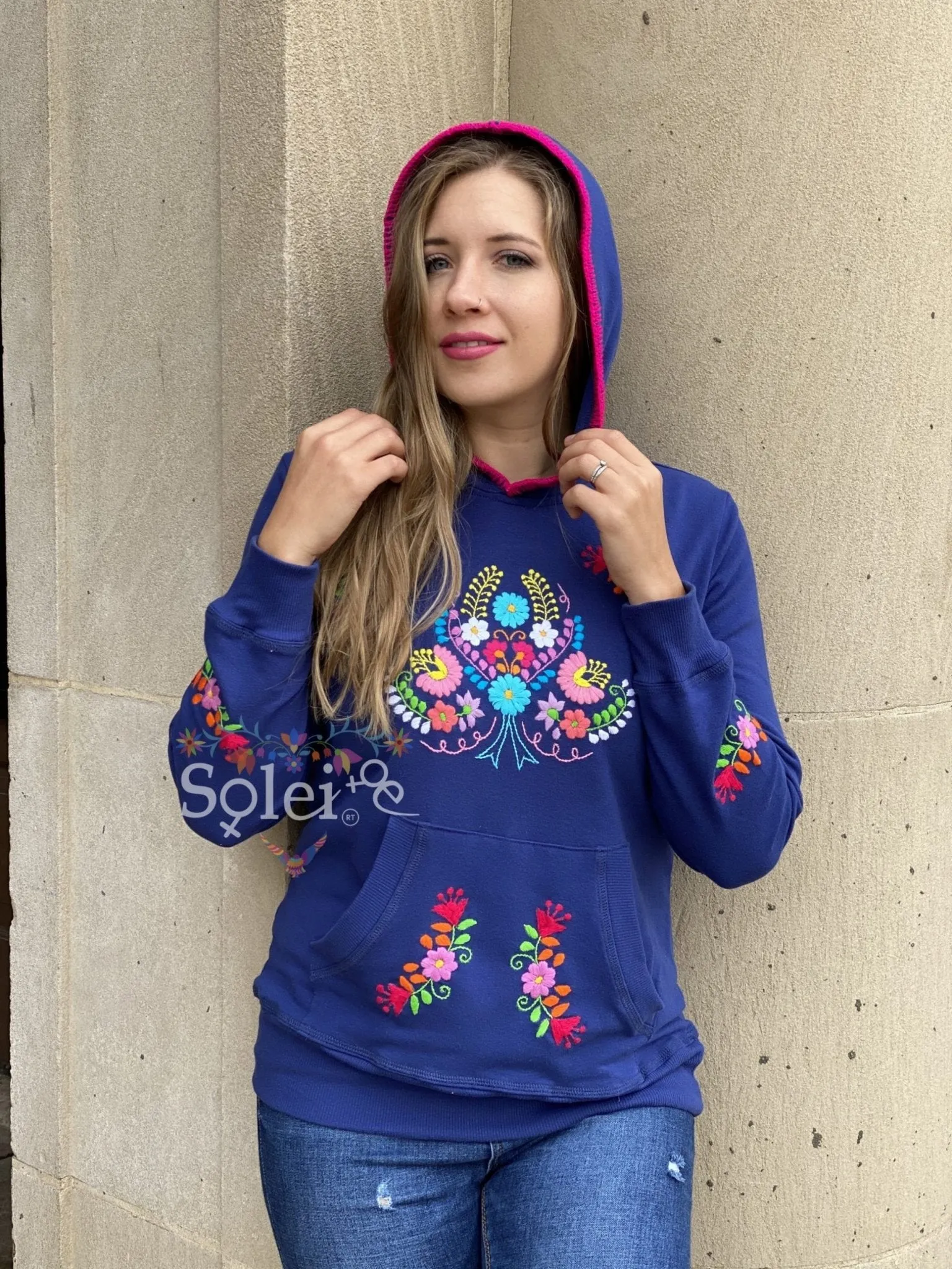 Puebla Floral Hoodie