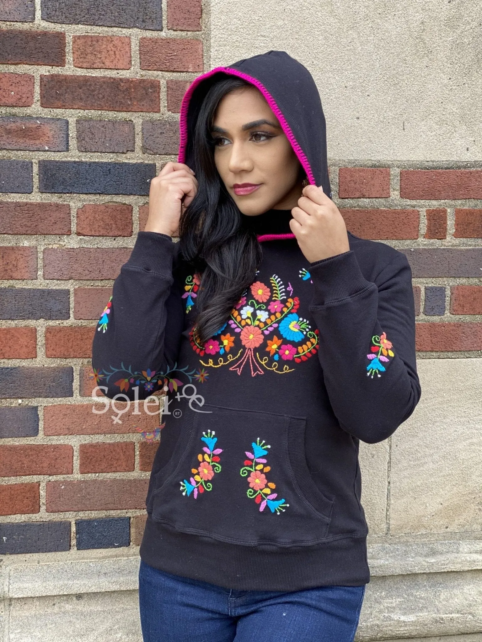 Puebla Floral Hoodie