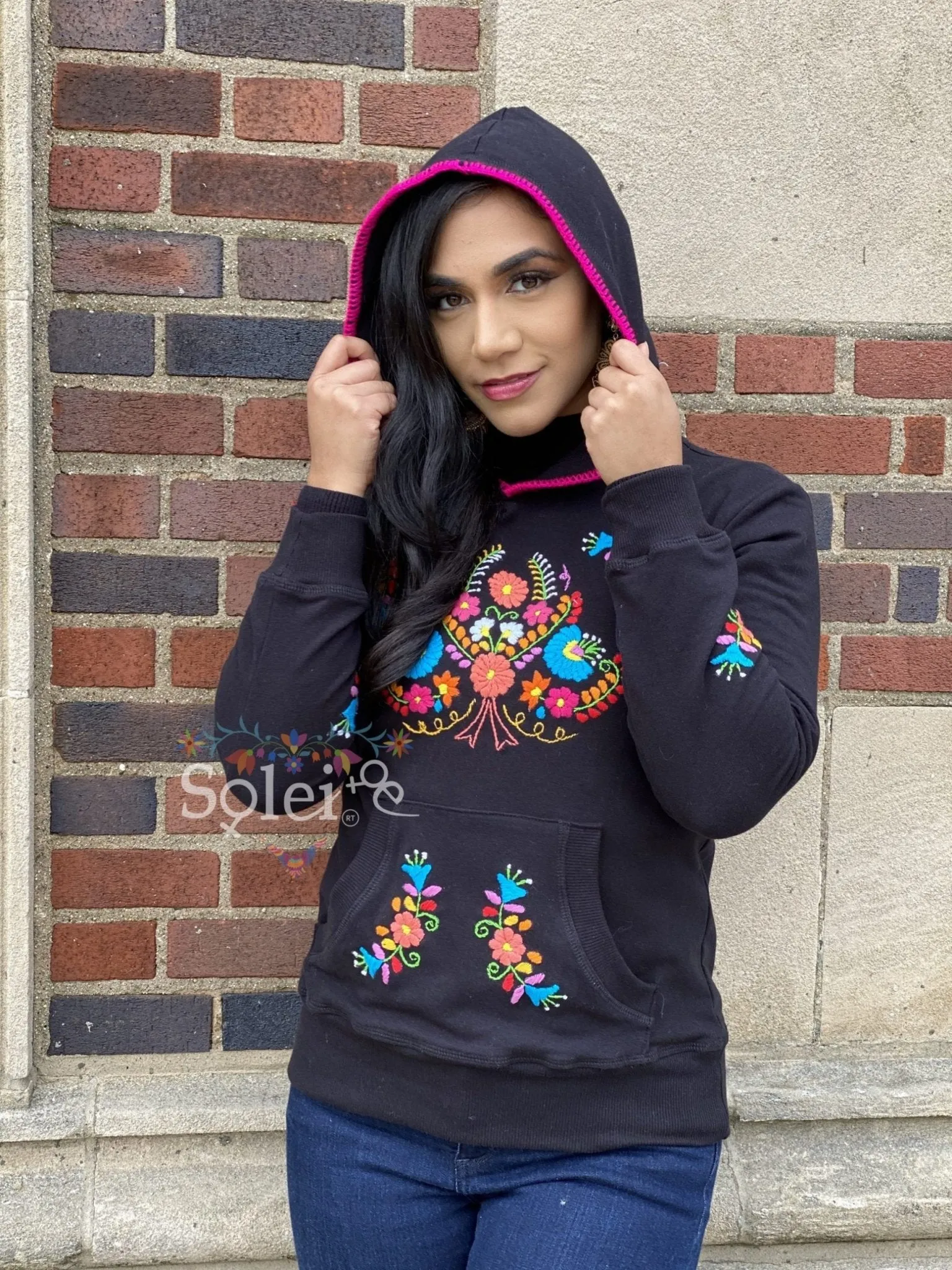 Puebla Floral Hoodie