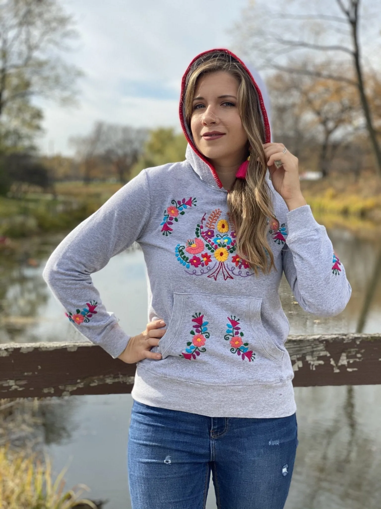 Puebla Floral Hoodie