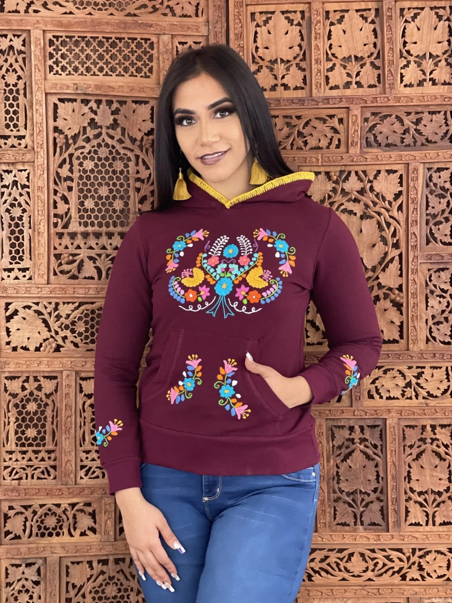 Puebla Floral Hoodie