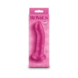 5-Inch Pink Metallic Curved Dildo by Royals Charlie - Optimized for E-Commerce