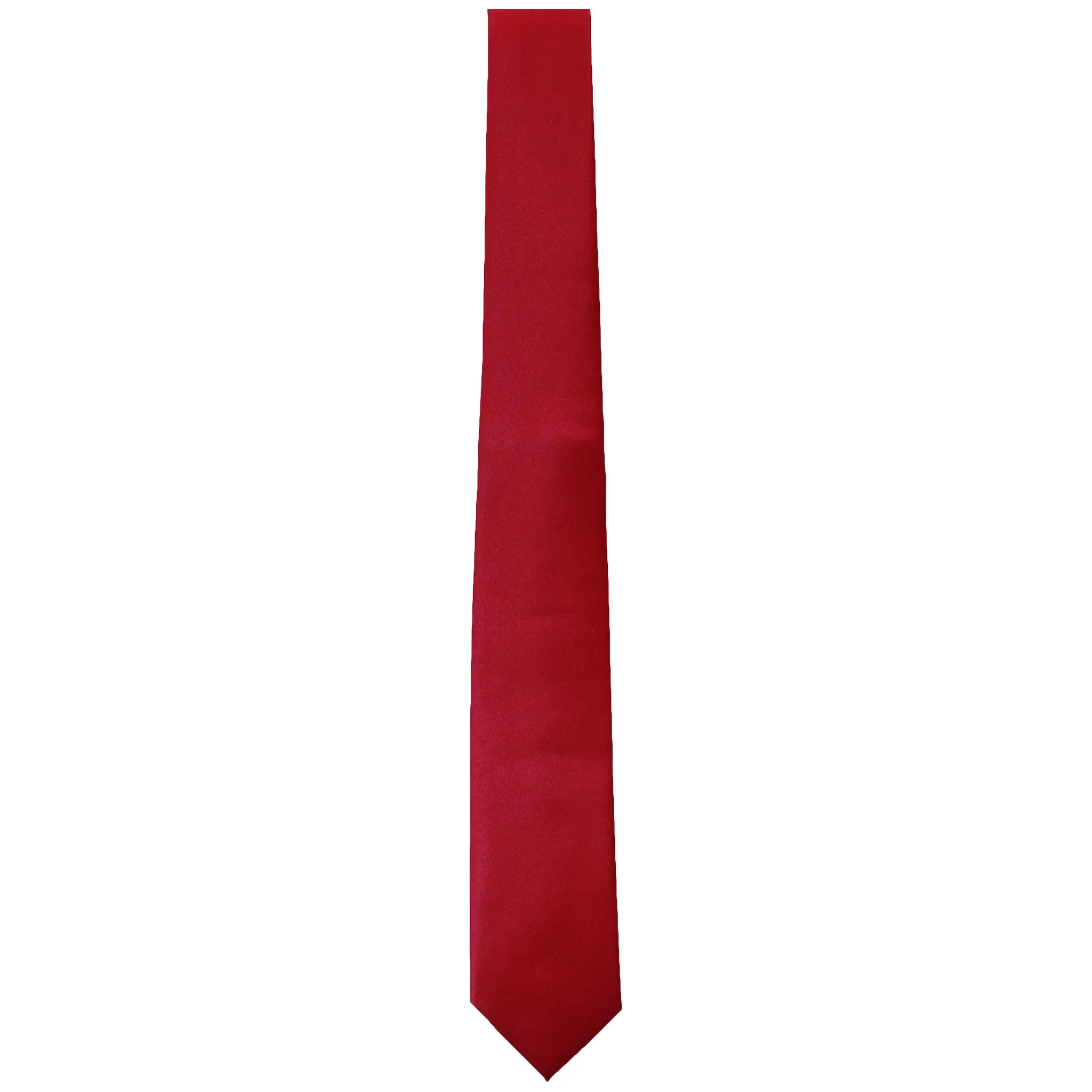 Solid Red Tie - Slim