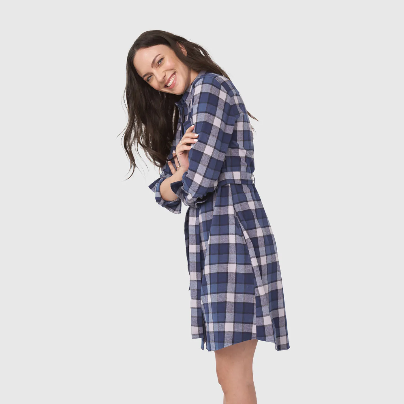 The Responsible Flannel Shirt Dress