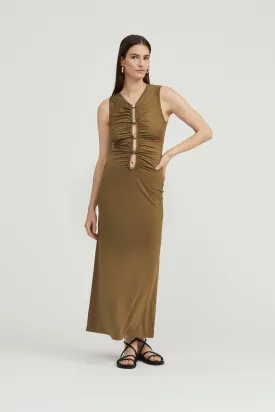 Third Form Hidden Gem Tank Maxi Dress - Moss