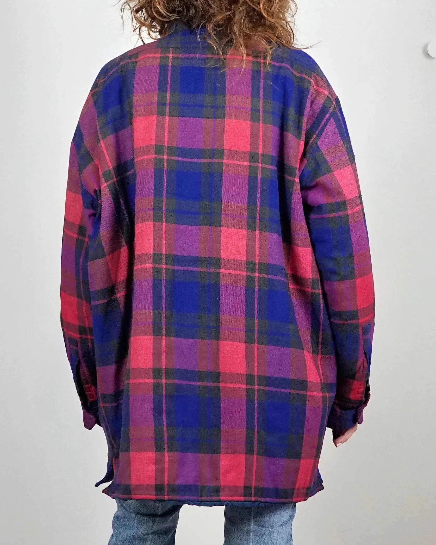 Vintage 80's Plaid Flannel Jacket