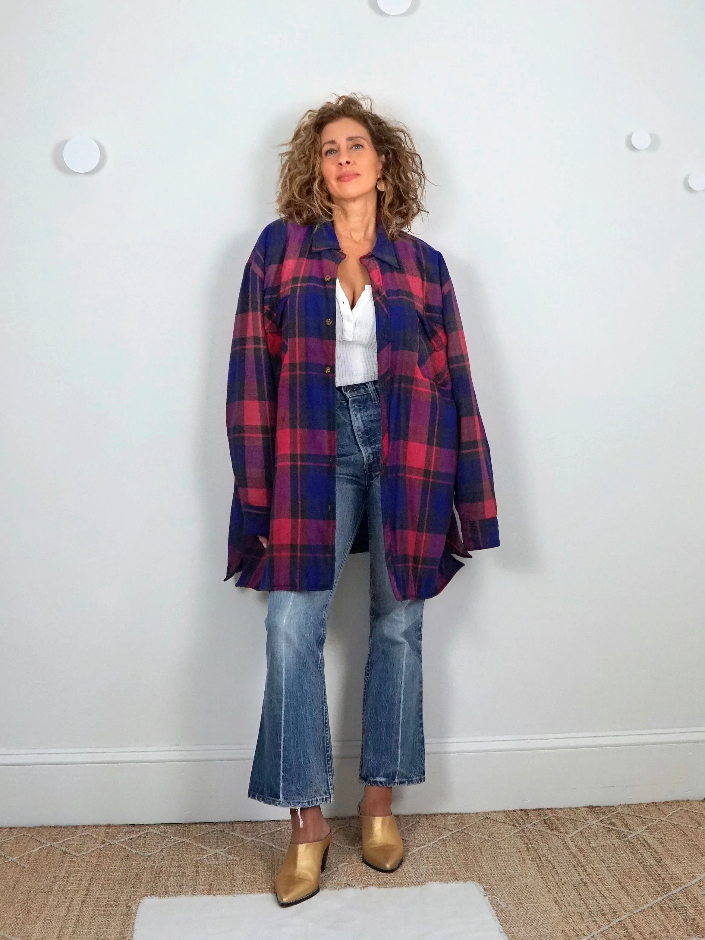 Vintage 80's Plaid Flannel Jacket