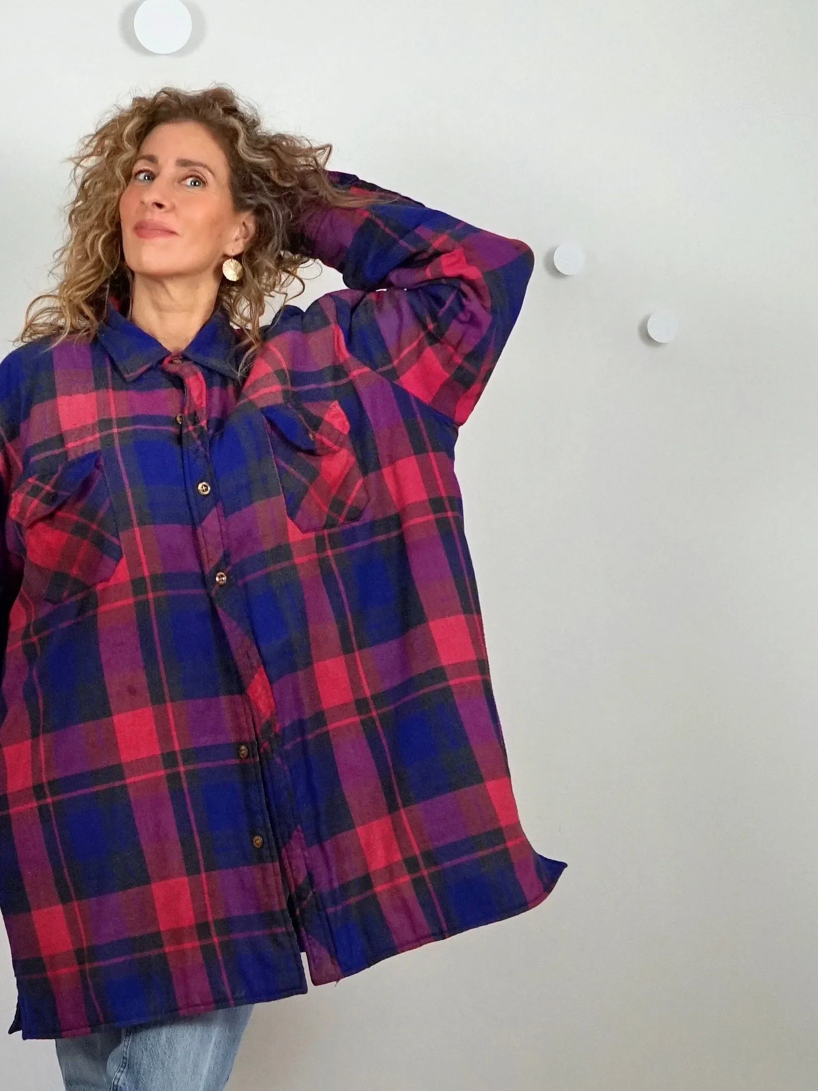 Vintage 80's Plaid Flannel Jacket