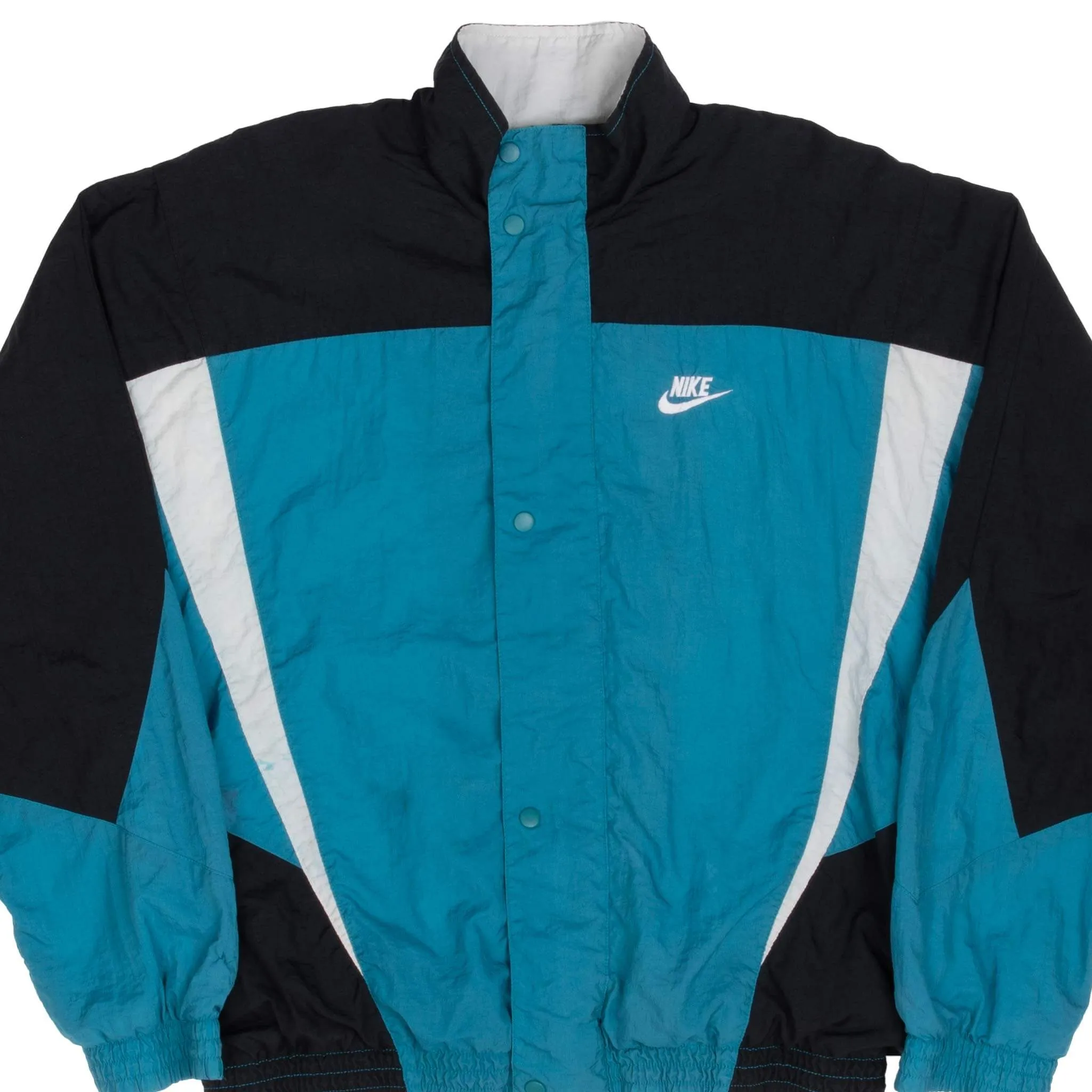 VINTAGE NIKE CLASSIC SWOOSH WINDBREAKER JACKET 1980S SIZE LARGE