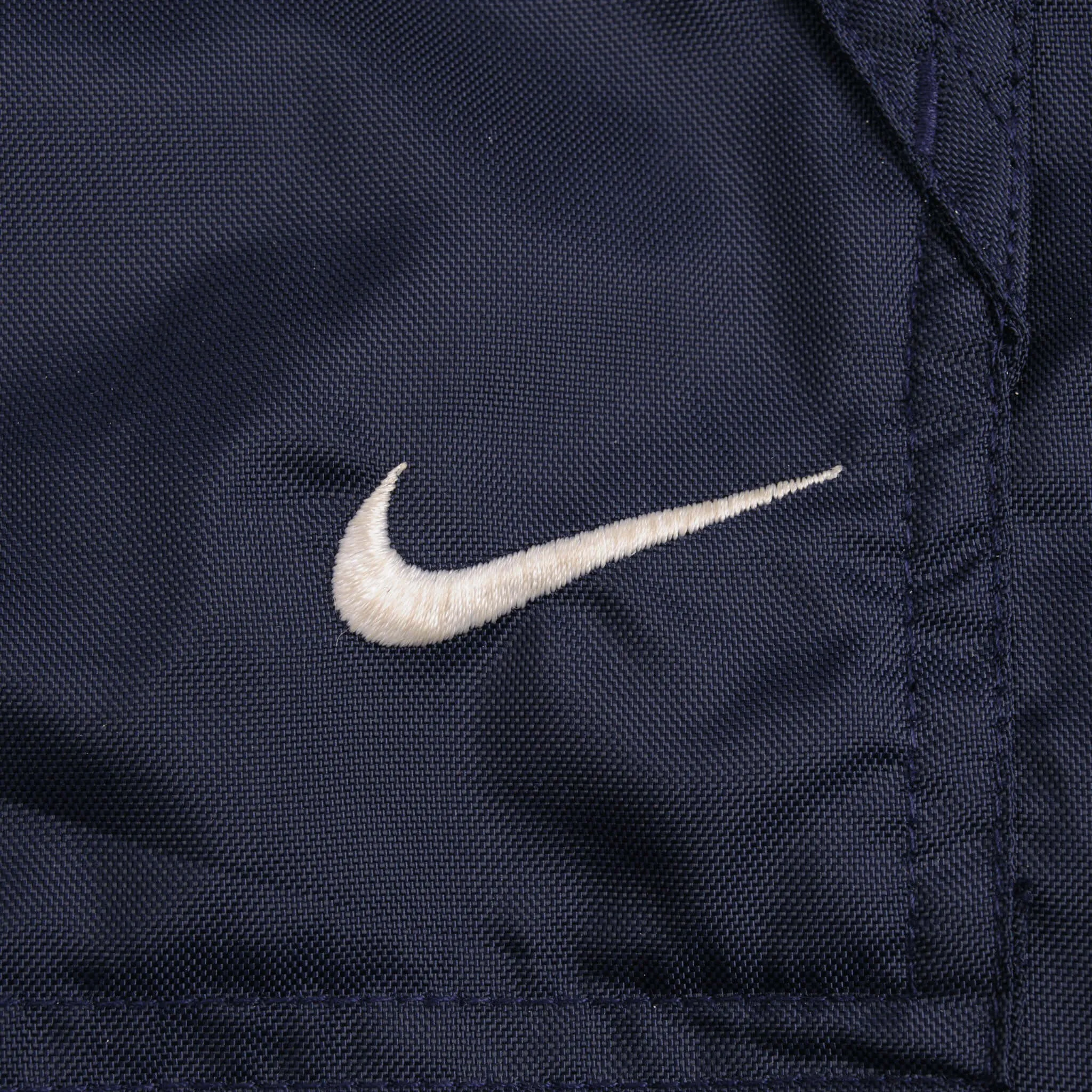 VINTAGE NIKE SWOOSH BLUE HEAVYWEIGHT WINDBREAKER JACKET 2000S SIZE LARGE