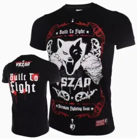 Vszap Built to Fight VT028 Muay Thai Boxing T-Shirt S-4XL Black