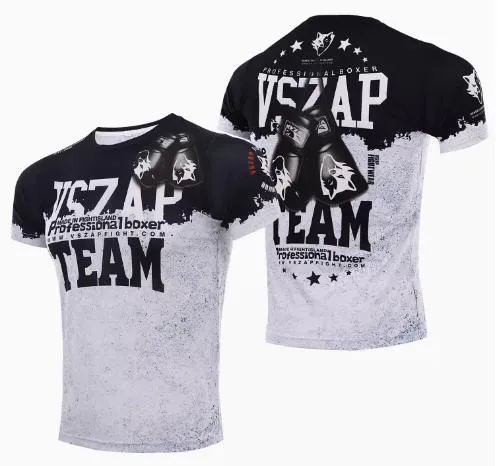 Vszap Professional Boxer VT076 MMA Dry Tech T-Shirt S-4XL Black