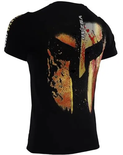 Vszap Spartan VT012 Muay Thai Boxing MMA T-Shirt S-4XL Black Gold