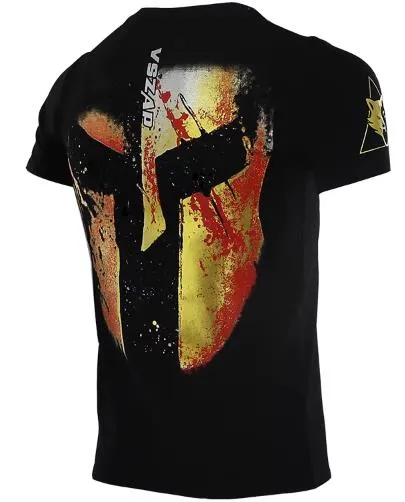 Vszap Spartan VT012 Muay Thai Boxing MMA T-Shirt S-4XL Black Gold