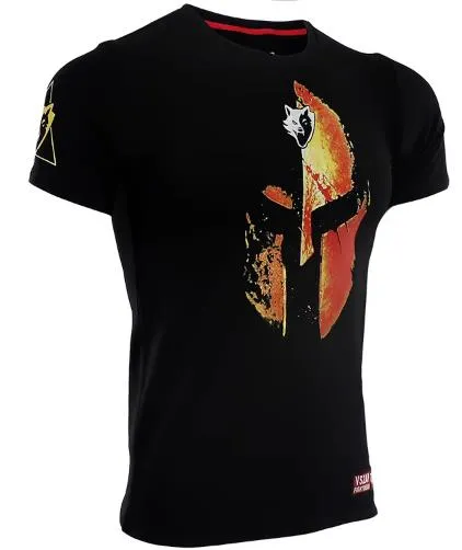 Vszap Spartan VT012 Muay Thai Boxing MMA T-Shirt S-4XL Black Gold