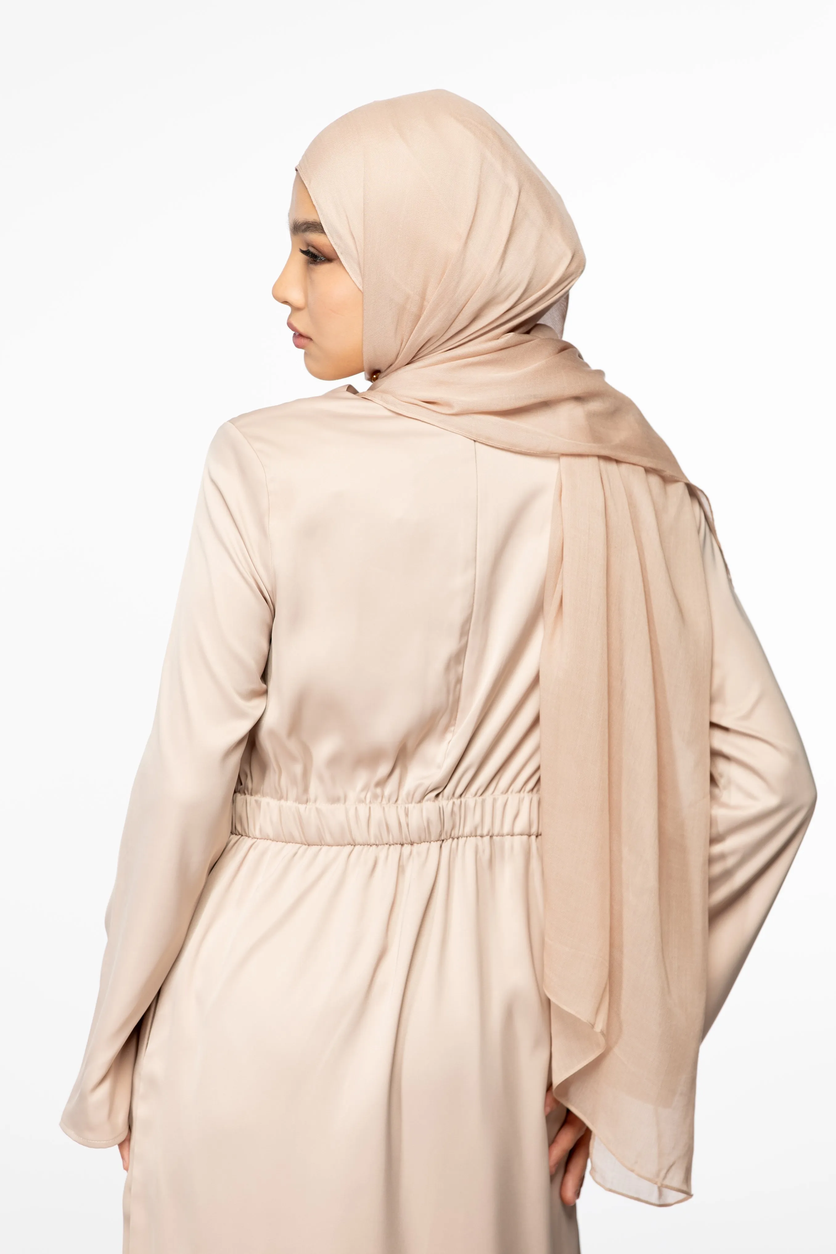 Yara Twist Maxi dress - Nude